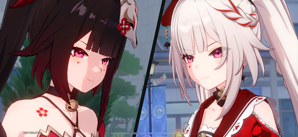 Sparxie and Sparkle staring at each other