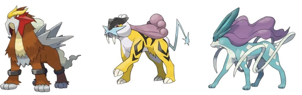 Pokémon Legendary Dog Trio