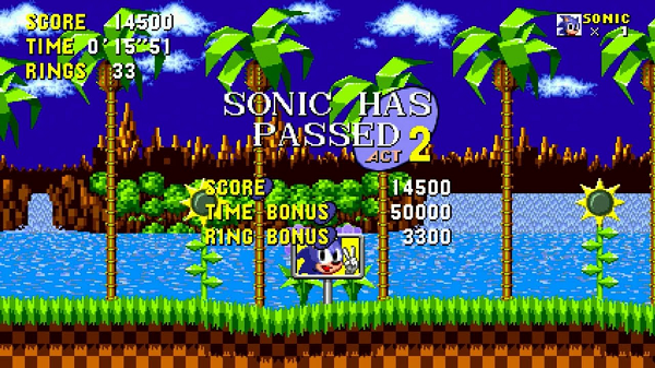 High Score from Sonic