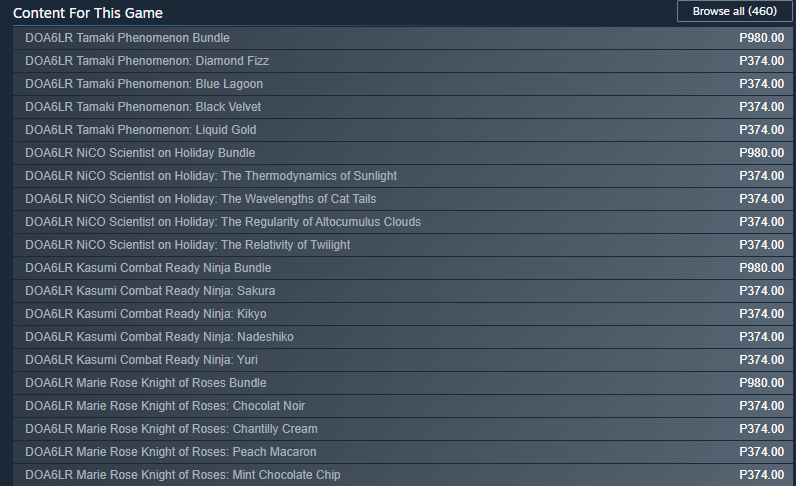 DLC List