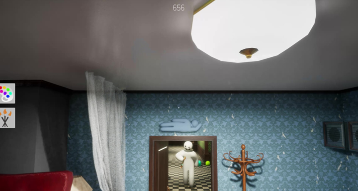 Hiding in the Door