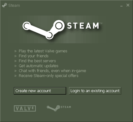 Steam UI 2003